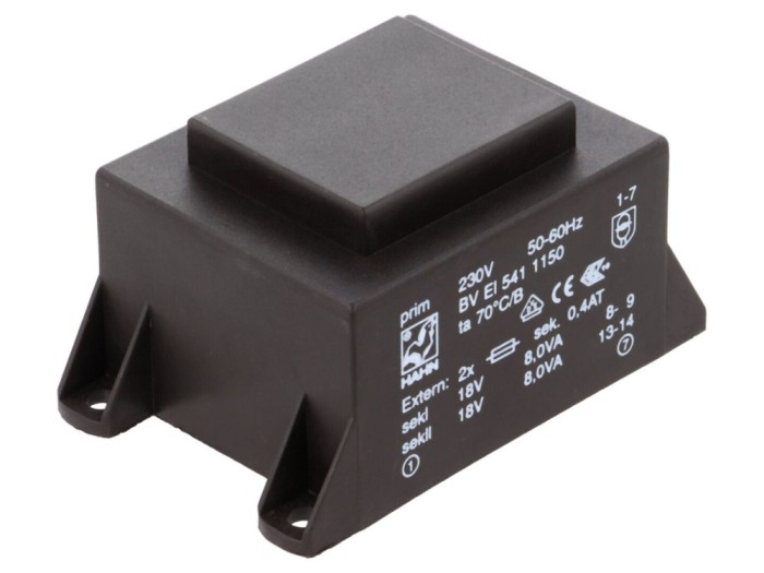 Transformator PCB &icirc;ncapsulat 16VA 230VAC