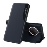 Husa Honor Magic7 Lite Eco Leather View flip tip carte, albastru