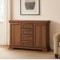 Comoda living si dormitor, VM3, 4 sertare, 2 usi, Pal melaminat, cu insertii MDF, Nuc
