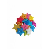 Nasturi stelute pentru activitati crafts,multicolor,2 cm,20 bucati set