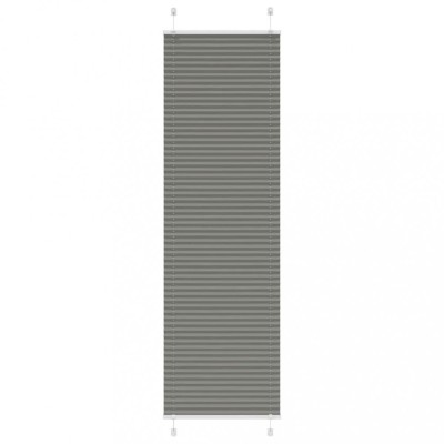Jaluză plisată Antracit 60x200 cm Lățime țesătură 59,4 cm foto