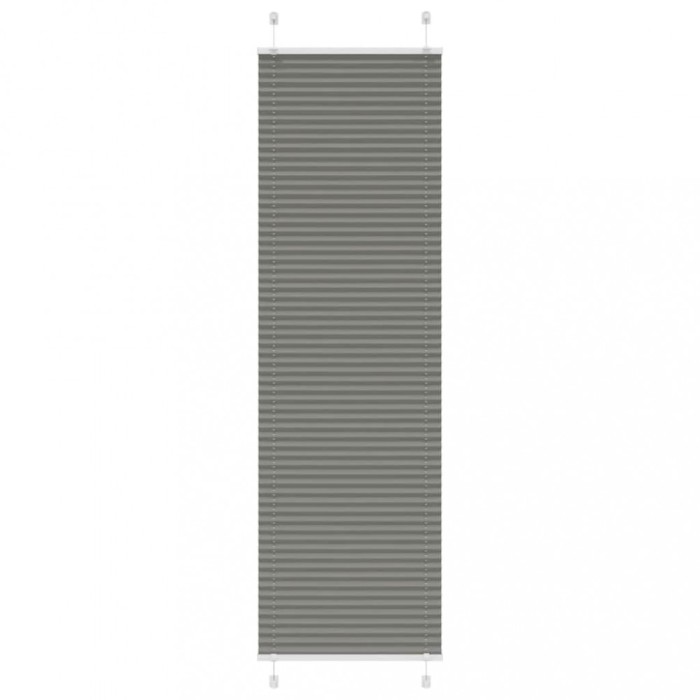 Jaluză plisată Antracit 60x200 cm Lățime țesătură 59,4 cm