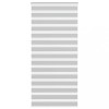 Jaluzea tip zebra gri deschis lățime țesătură 105,9cm poliester