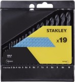 Set de burghiu HSS-R PENTRU METAL 19 BUC: 1-10 mm V STA56025-QZ STANLEY