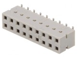 Conector Mamă PCB Dubox 2,54mm 18-Pin SMT Aurit Vertical