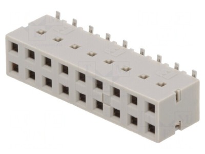 Conector Mamă PCB Dubox 2,54mm 18-Pin SMT Aurit Vertical foto