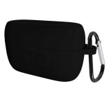 Cumpara ieftin Husa pentru protectia castilor stereo wireless Jabra Elite 75t, culoarea negru, cu carlig prindere