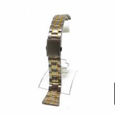 Bratara de ceas Bicolora (auriu &amp; argintiu) - 18mm, 20mm, 22mm, 24mm - B2933