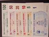 Zimbabwe Set Dolari Bearer Cheque 2007 UNC