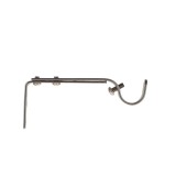 Set Consolă Galerie Simplă Deschisă Ext Fi20/11-15 Cm &ndash; Argintiu Mat Compoziție Fier Forjat