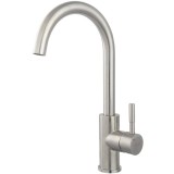 Baterie bucatarie Ferro Camira, cartus ceramic, aerator, pipa mobila, Inox