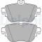 Set placute frana spate DELPHI, Mercedes CLS (C257), 2017-, Clasa E (W213, S213), 2016-, Clasa E (A238, C238, S213), 2017-, spate; puntea spate