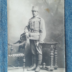 162 - Fotografie veche soldat 1914 / Atelier foto Dunky Cluj / Kolozsvar WW1