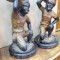 PERECHE STATUETE LEMN - ITALIA , SECOL XIX