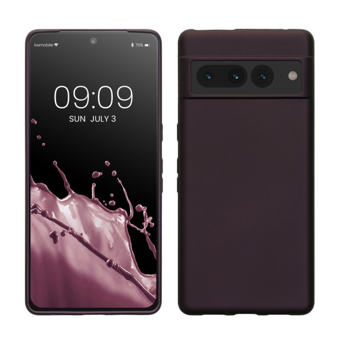 Husa kwmobile pentru Google Pixel 7 Pro, Silicon, Mov, 60133.115