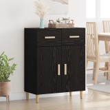 VidaXL Bufet cu sertar Stejar negru 34 x 69.5 x 89 cm Lemn compozit 880672