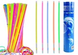 Set bete fluorescente, multicolor, 100 bucati, Lean 20413