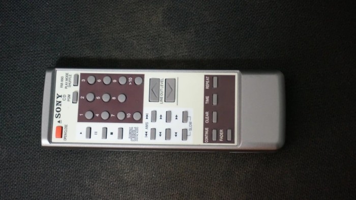 Telecomanda CD player SONY