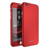 Cumpara ieftin Husa IPAKY Glamour - Full Protection 360 - Iphone 6 / 6S (Red) cu Folie Protectie Ecran