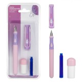 Stilou Fountain Pen, Model Bunny, Cerneală Termosensibilă Albastră, Dispozitiv Curățare Peniță, Multicolor, Oem