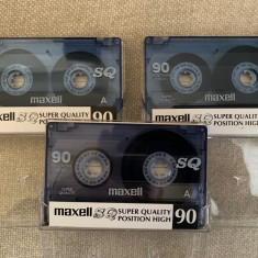 Lot 3 Casete MAXELL SQ CrO2 - Inregistrate o singura data - 36