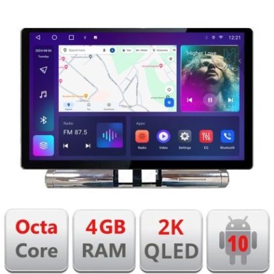 Navigatie Citoren C3 2017-2024 radio cd Qled 2K Octa Core 4+64 LTE 4G DSP Wifi 5Ghz android auto carplay radio gps internet Kit-+EDT-E413-2K CarStore foto