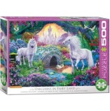 Cumpara ieftin Puzzle Eurographics - Unicorn Fairy Land, 500 piese XXL