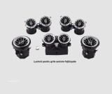 Lumini ambientale dedicate Mercedes-Benz E CLASS W213 2017-2023, RGB Acrilice 8 in 1 Statice cu efect RGB, Control din Aplicatie Bluetooth Buton