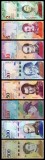 VENEZUELA █ SET COMPLET █ 2+5+10+20+50+100+200+500 Bolivares █ 2018 █ UNC