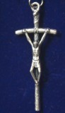 Crucifix romano-catolic, pandant realizat din metal Italia