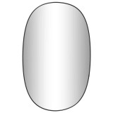 Cumpara ieftin Oglinda de perete, negru, 80x50 cm