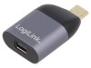 Cablu adaptor Logilink USB C la Mini DisplayPort, USB 3.2, 4K, Aurit, Aluminiu