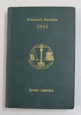 ALMANACH HACHETTE , 1934 foto