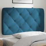 VidaXL Pernă tăblie de pat, albastru, 80 cm, catifea