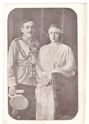 1603 - Romania, Queen ILEANA &amp;amp; King ALEXANDR - old postcard - unused foto