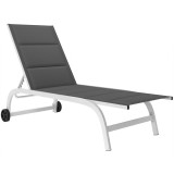 Outsunny șezlong basculant pentru plajă | Aosom Romania