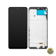 Display cu Touchscreen MP compatibil cu Samsung Galaxy A22 A225 cu Rama Negru