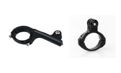 Set 2 Suport bicicleta (ghidon, furca) pt GoPro insta360 DJI Sjcam aluminiu 31.8 foto