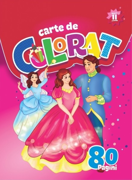 Carte de colorat A4 80 pagini pentru fetite Volumul II