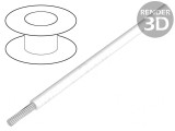 Cablu HookUp Wire litat Cu alb 22AWG PTFE 250V 305m