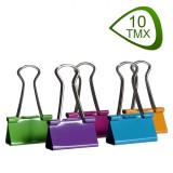 Clipsuri Metalice Birou, 32mm, Multicolor, Set 10 Bucăți, Oem