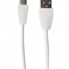 Cablu date/incarcare rapida Golf Diamond GC-27T USB 2.0 la USB Type C, 2A, 2 m, alb