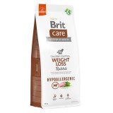 Brit Care Hypoallergenic Weight loss, XS-XL, Iepure, hrană uscată c&acirc;ini, sistem imunitar &amp; alergii, obezitate, 12kg