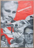 Superpolitistul - afis Romaniafilm format mare, film italian 1978, cinema Epoca de Aur, Terence Hill