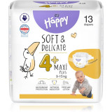 BELLA Baby Happy Soft&amp;Delicate Size 4+ Maxi Plus scutece de unică folosință 9-15 kg 13 buc