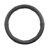 Husa Volan Umbrella Piele Naturala Semi-Perforata - Negru, 37-39 cm