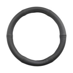 Husa Volan Umbrella Piele Naturala Semi-Perforata - Negru, 37-39 cm