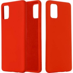 Husa pentru Samsung A02S, silicon,cu interior de catifea,Rosu