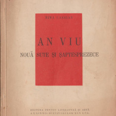 Nina Cassian - An viu noua sute si saptesprezece (Ed. princeps)