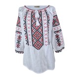 Bluza dama tip ie RD24, alb/negru mahon , marimea L